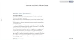 Desktop Screenshot of blog.bryanconnor.com